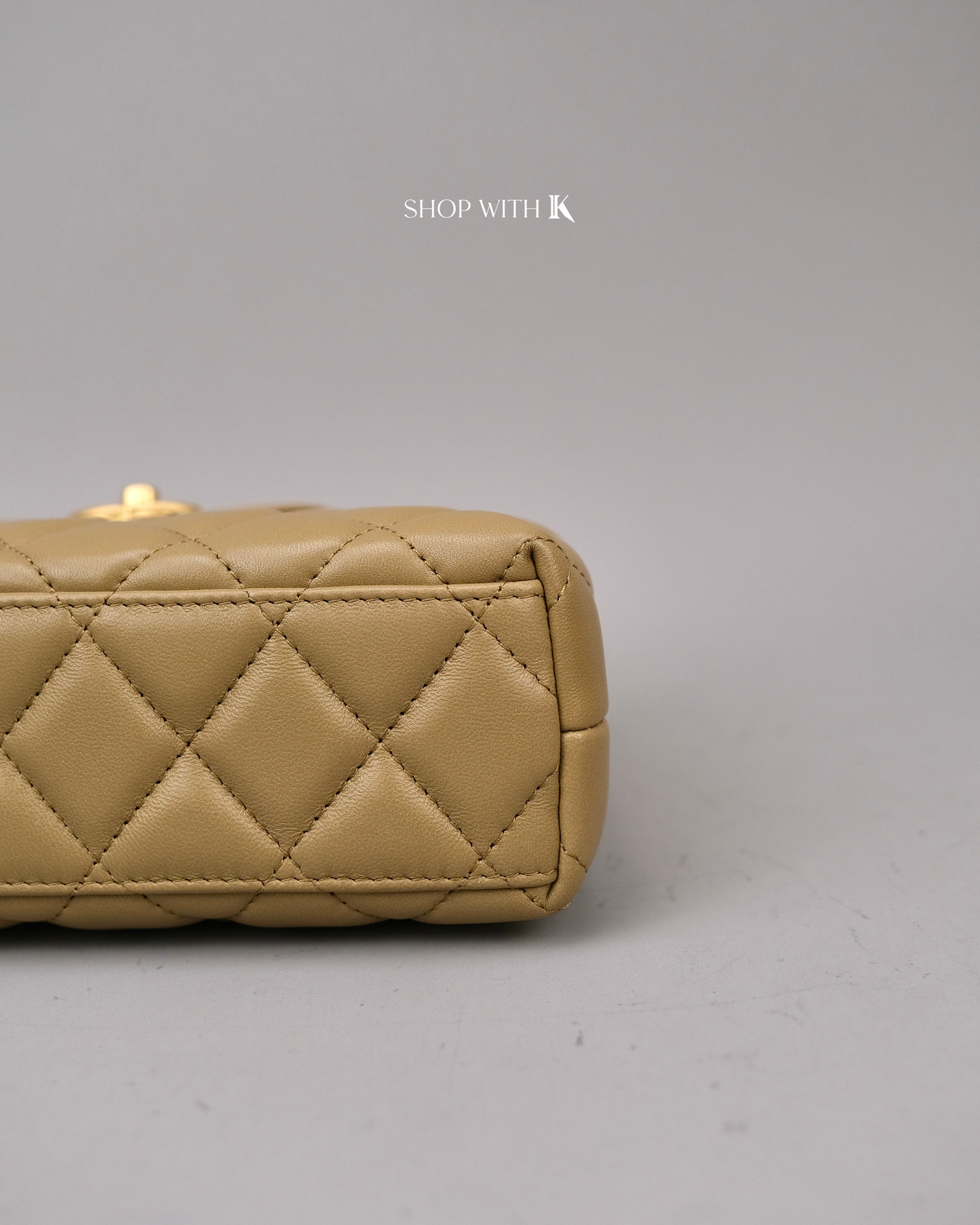 Chanel Mini Kelly Dark Beige GHW