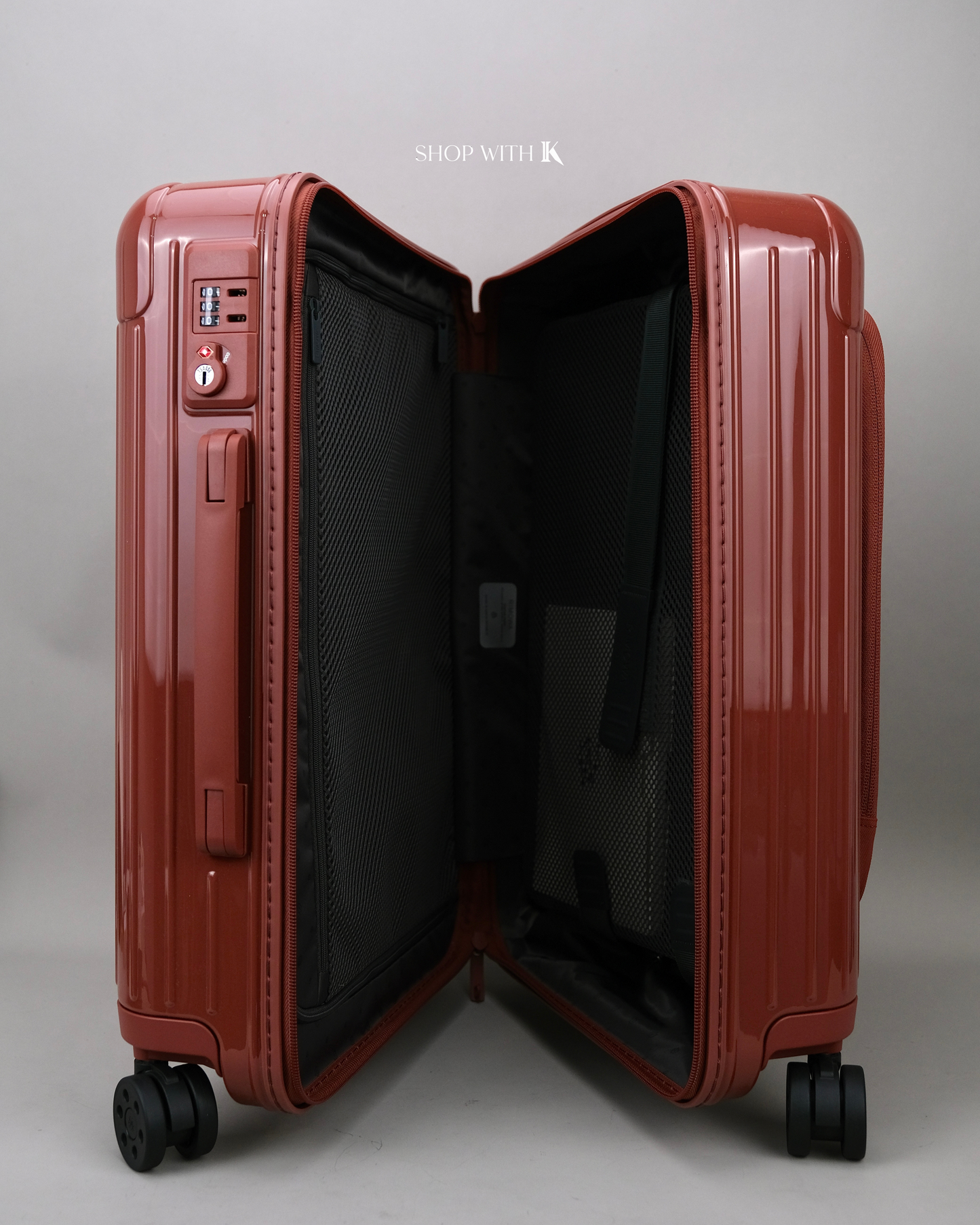 Rimowa Essential Cabin with Sleeves Matte Rosewood