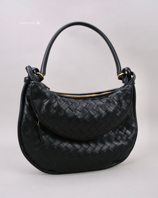 Bottega Veneta Medium Gemelli Black