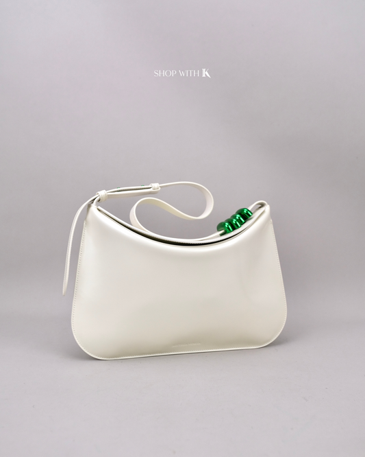 Bottega Veneta Cradle Foldover White