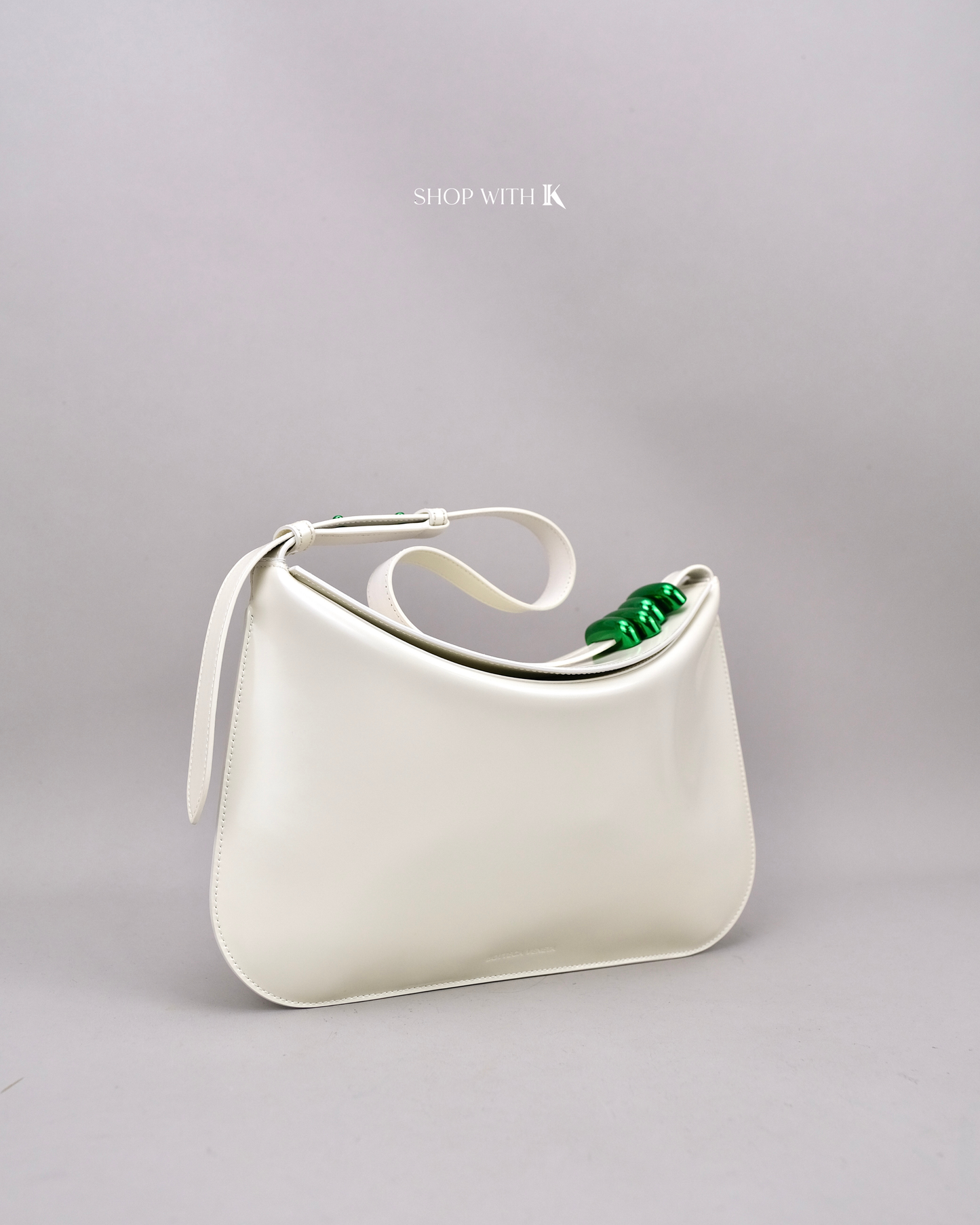 Bottega Veneta Cradle Foldover White