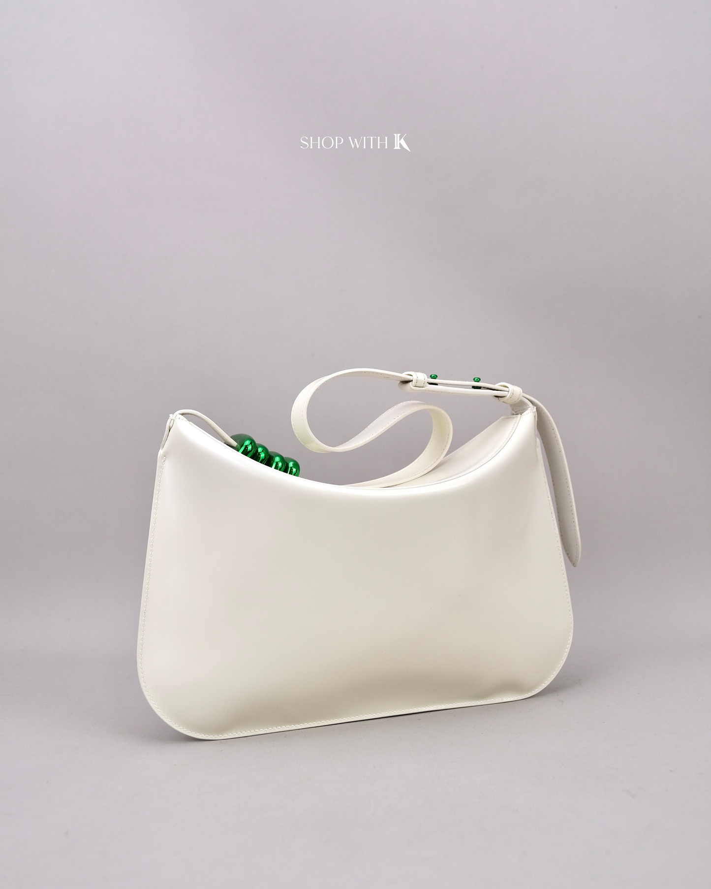 Bottega Veneta Cradle Foldover White