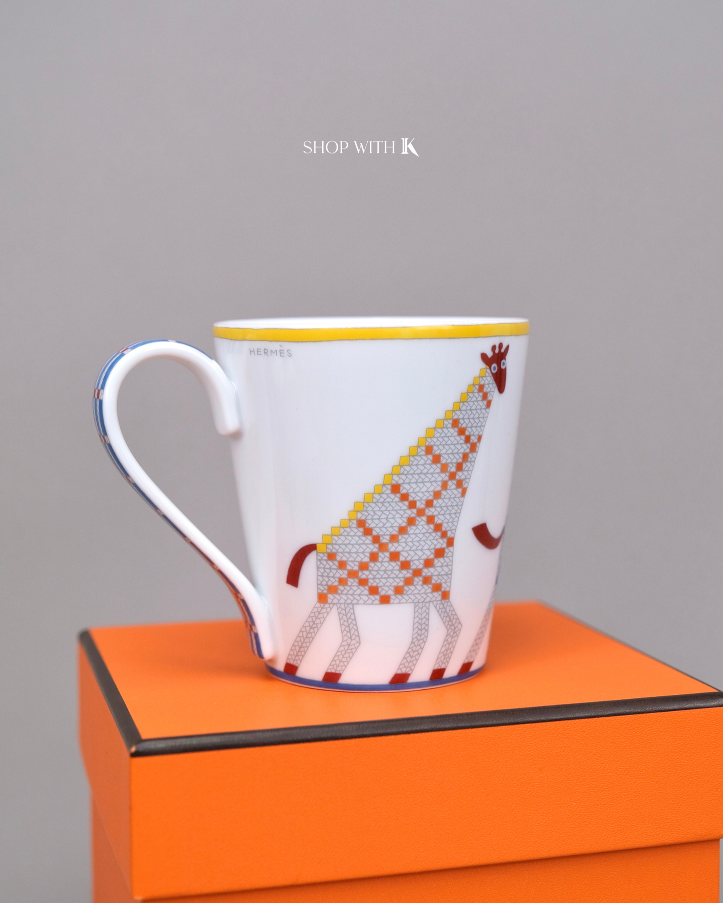 Hermes Animaux Nattes Giraffes Mug
