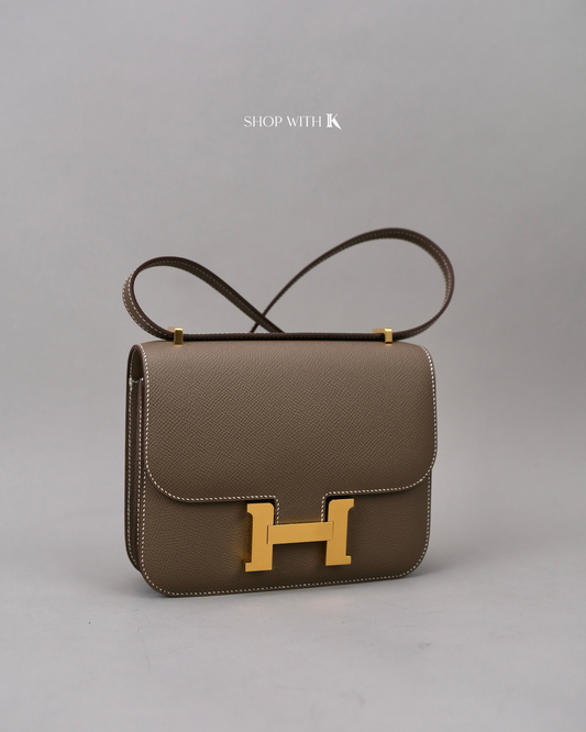 Hermes Constance 18 Etoupe GHW