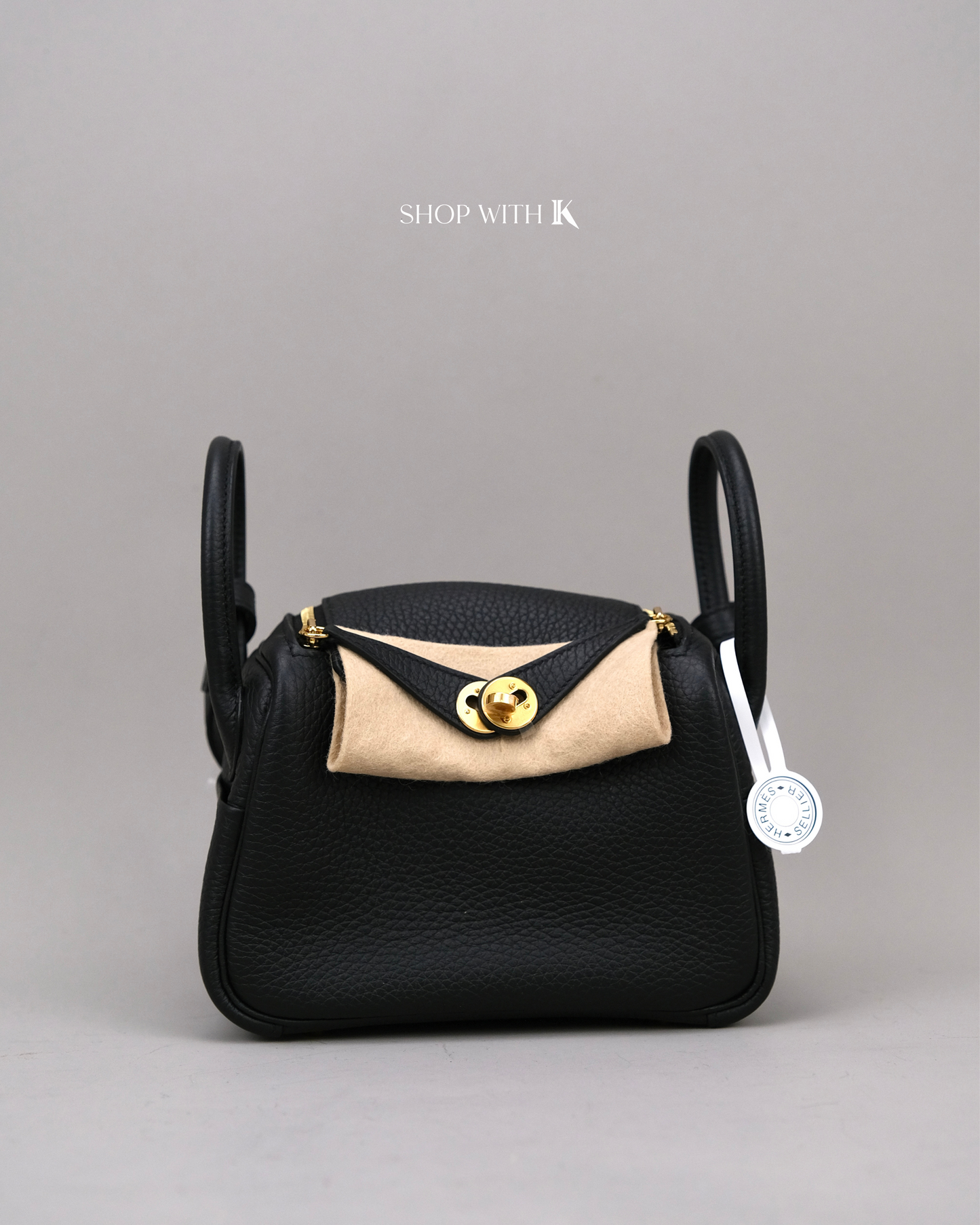 Hermes Mini Lindy Noir GHW