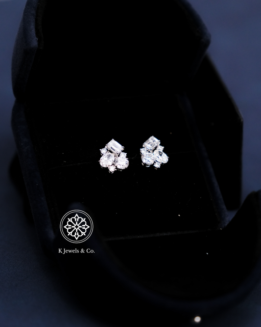 Multishape Cluster Earrings w/ GIA