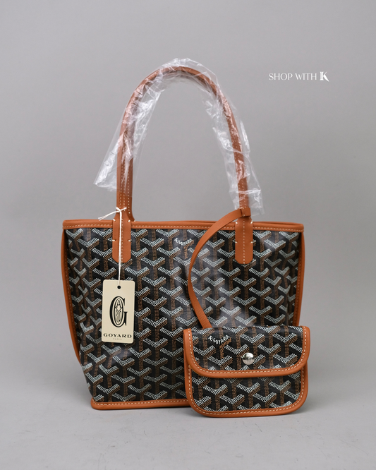 Goyard Mini Anjou Black/Tan