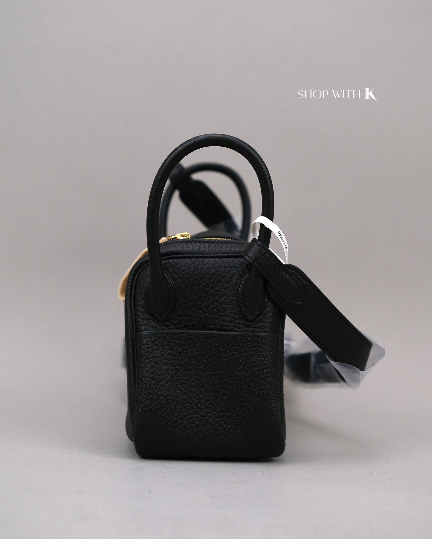 Hermes Mini Lindy Noir GHW