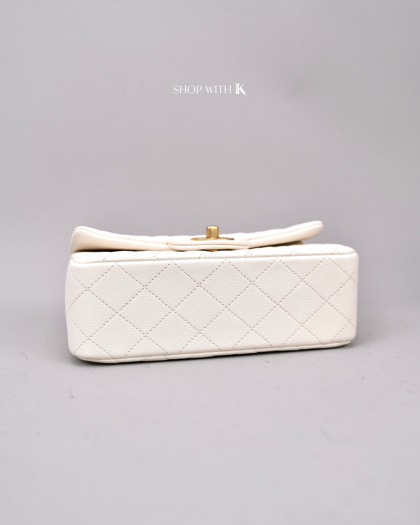 Chanel Mini Top Handle Ivory White