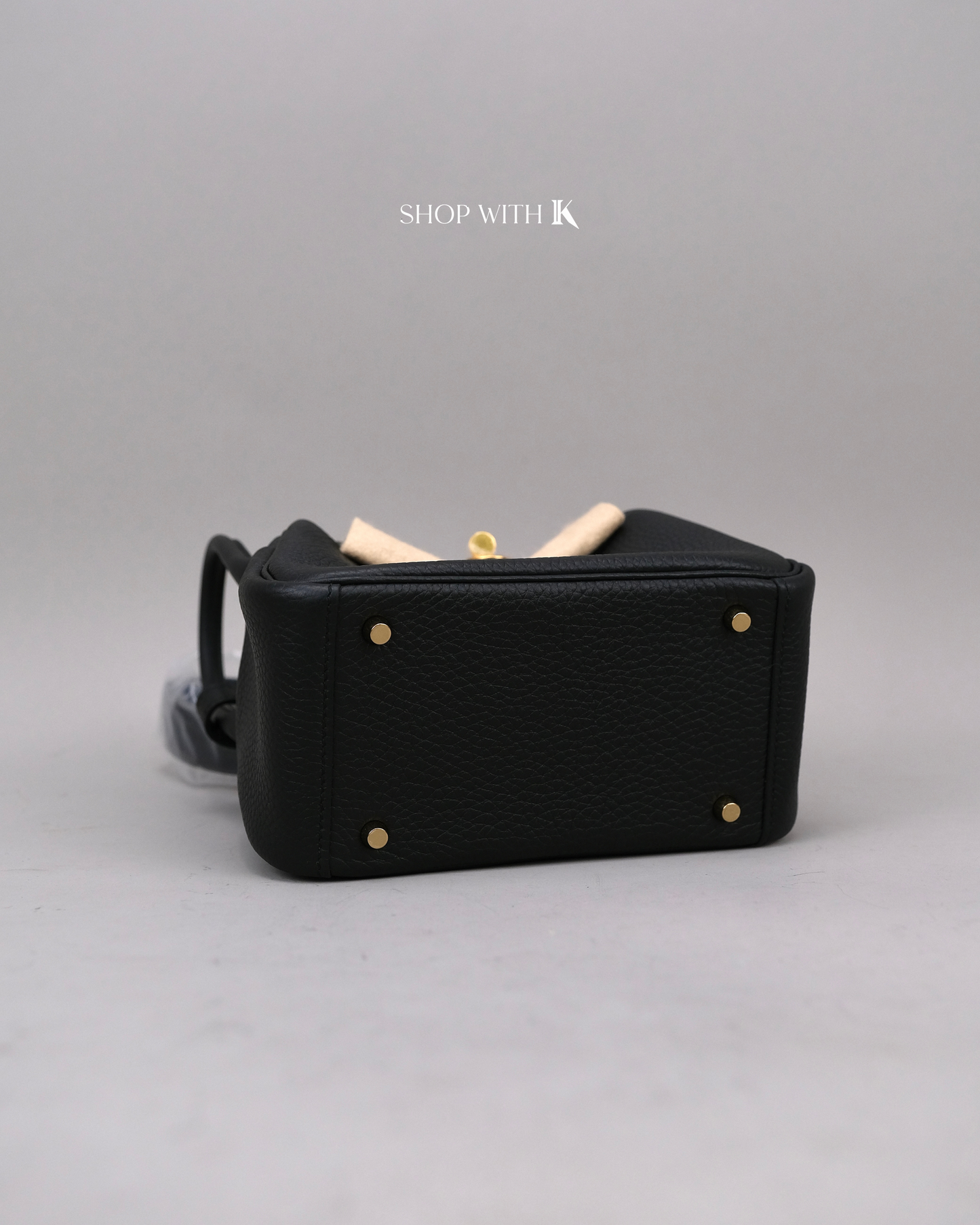 Hermes Mini Lindy Noir GHW