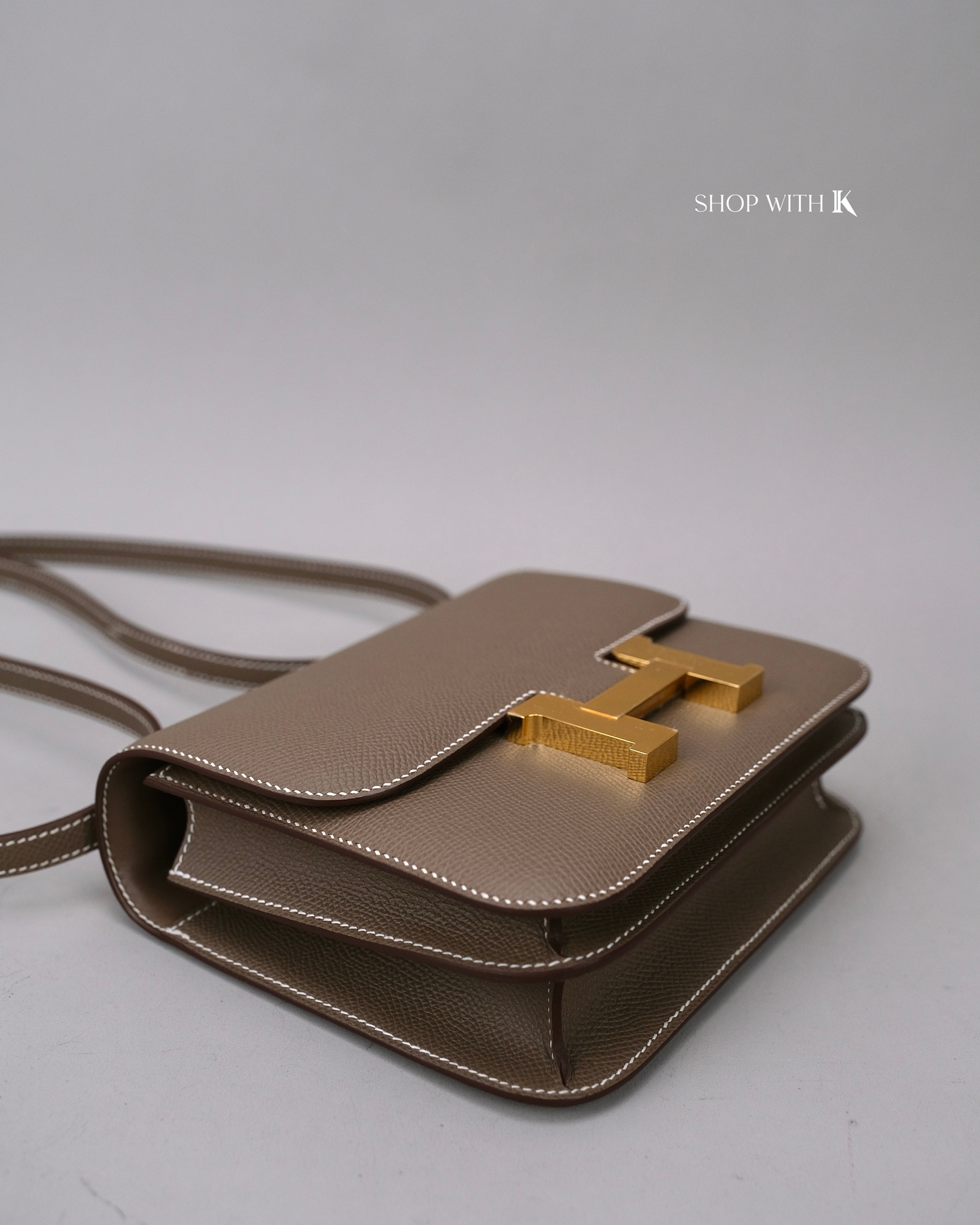 Hermes Constance 18 Etoupe GHW