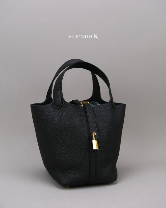 Hermes Picotin 18 Noir GHW