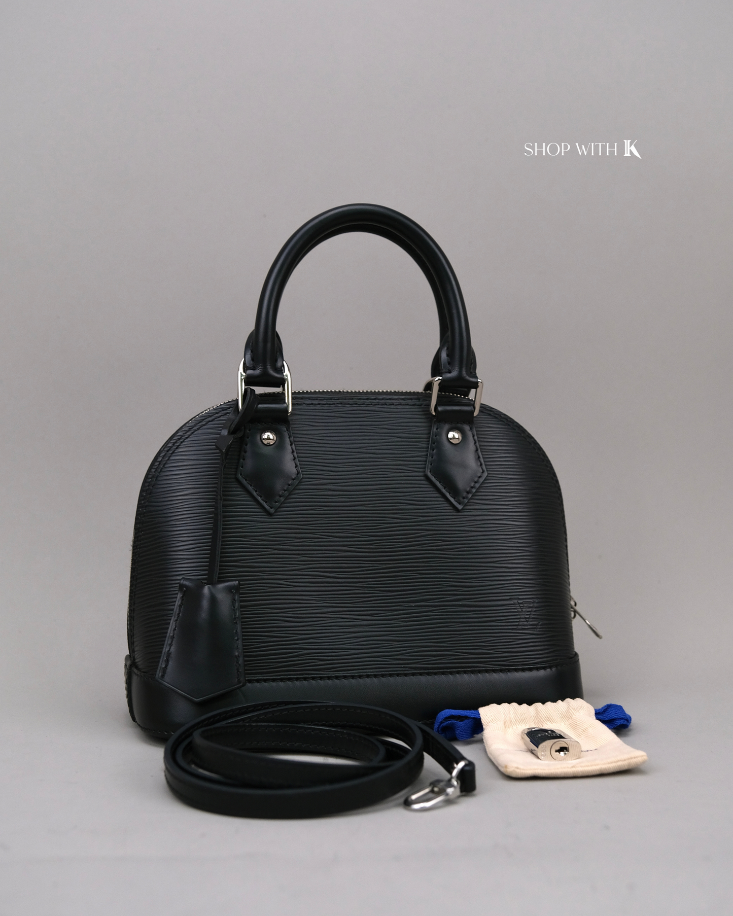 Louis Vuitton Alma BB Epi Leather Black