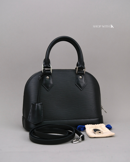 Louis Vuitton Alma BB Epi Leather Black