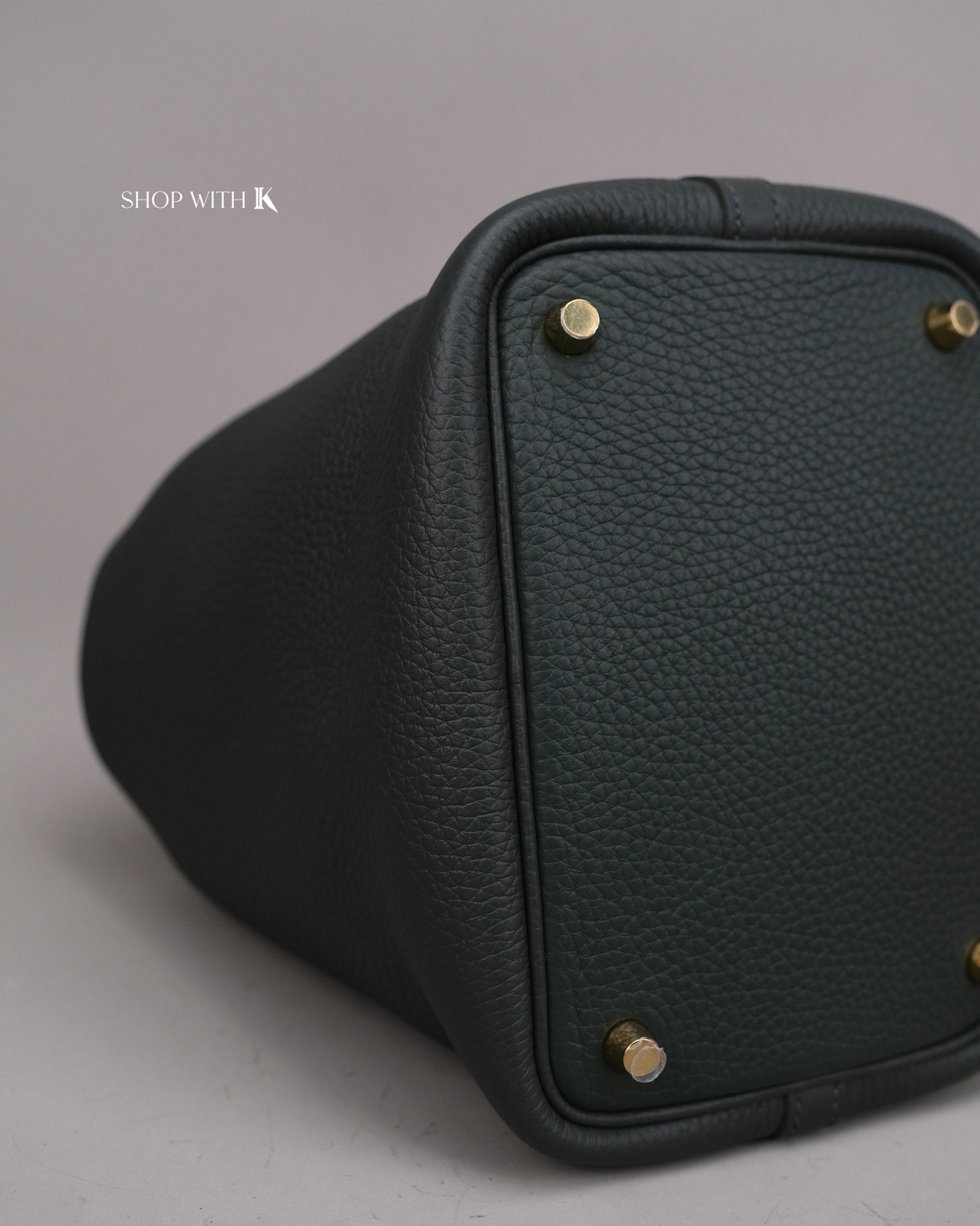 Hermes Picotin 18 Vert Mangrove GHW
