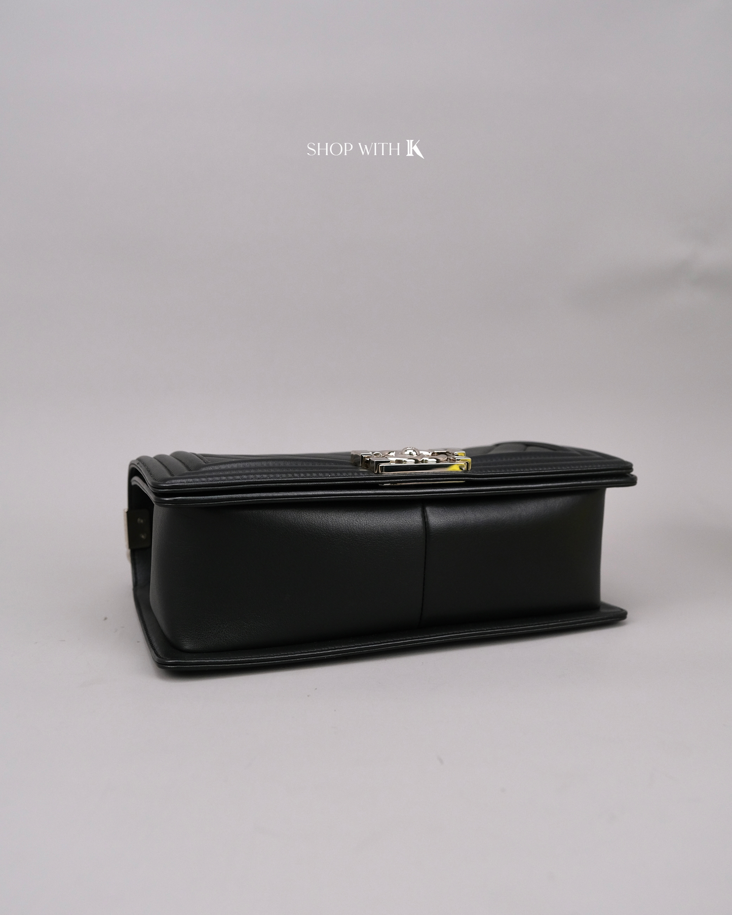 Chanel Leboy Old Medium Chevron Black SHW