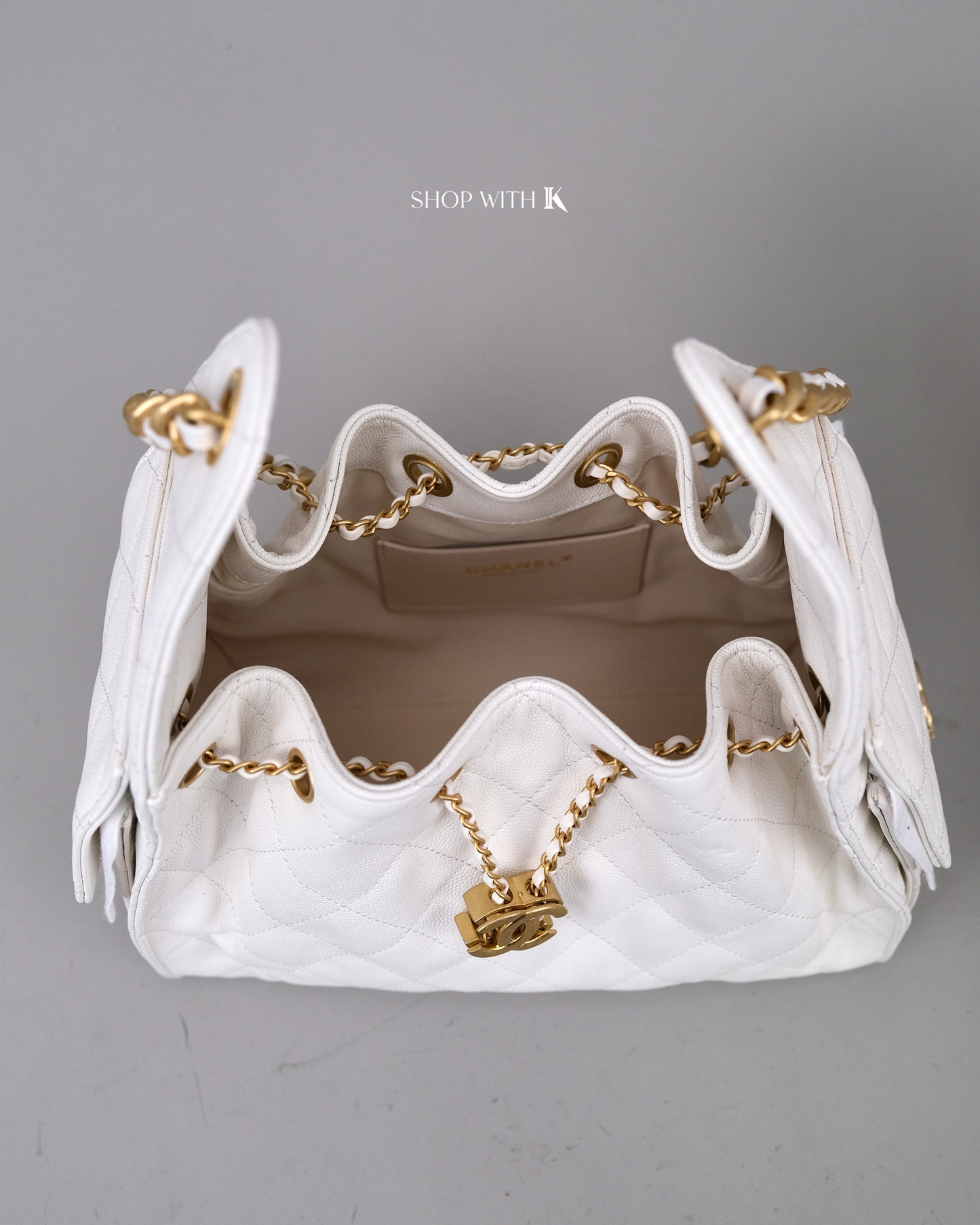 Chanel 25 Small White