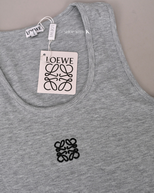 Loewe Women's Anagram Tank Top Gray