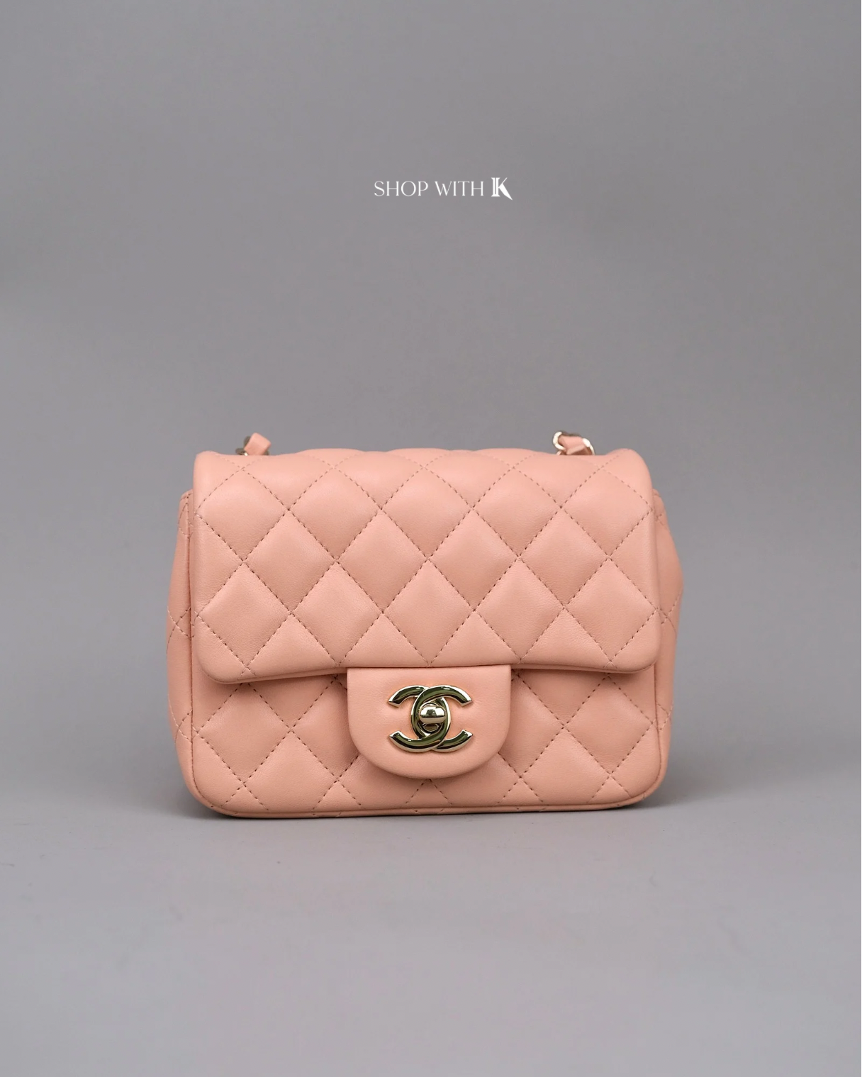 Chanel Mini Square Flap Light Pink