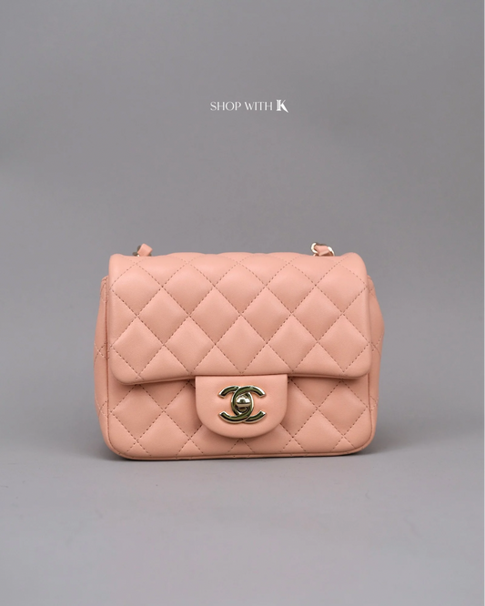 Chanel Mini Square Flap Light Pink