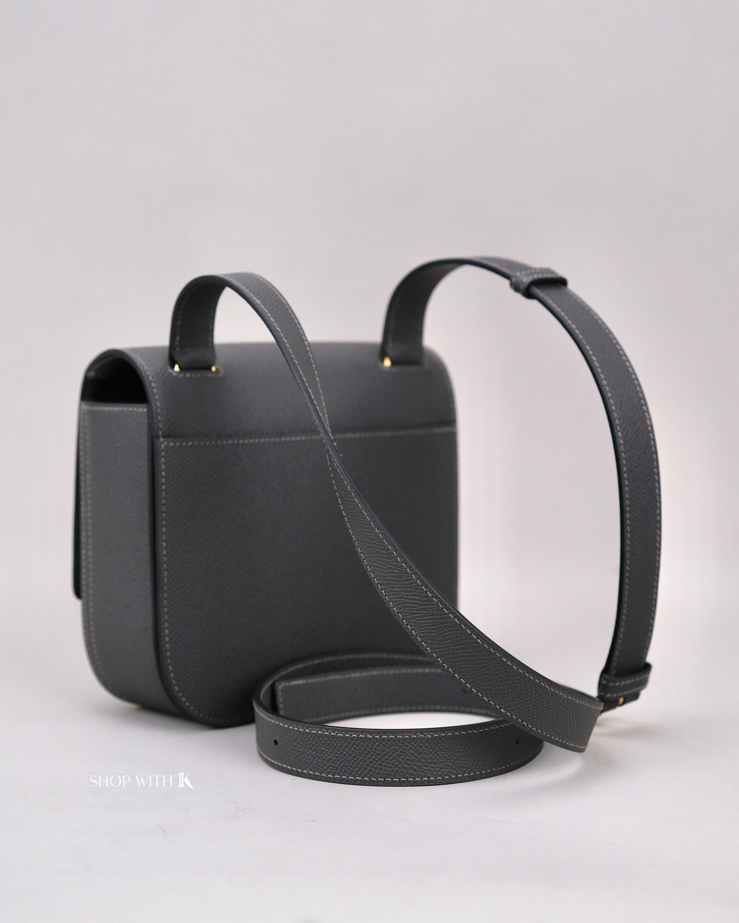 Hermes Della Cavalleria Mini Graphite GHW