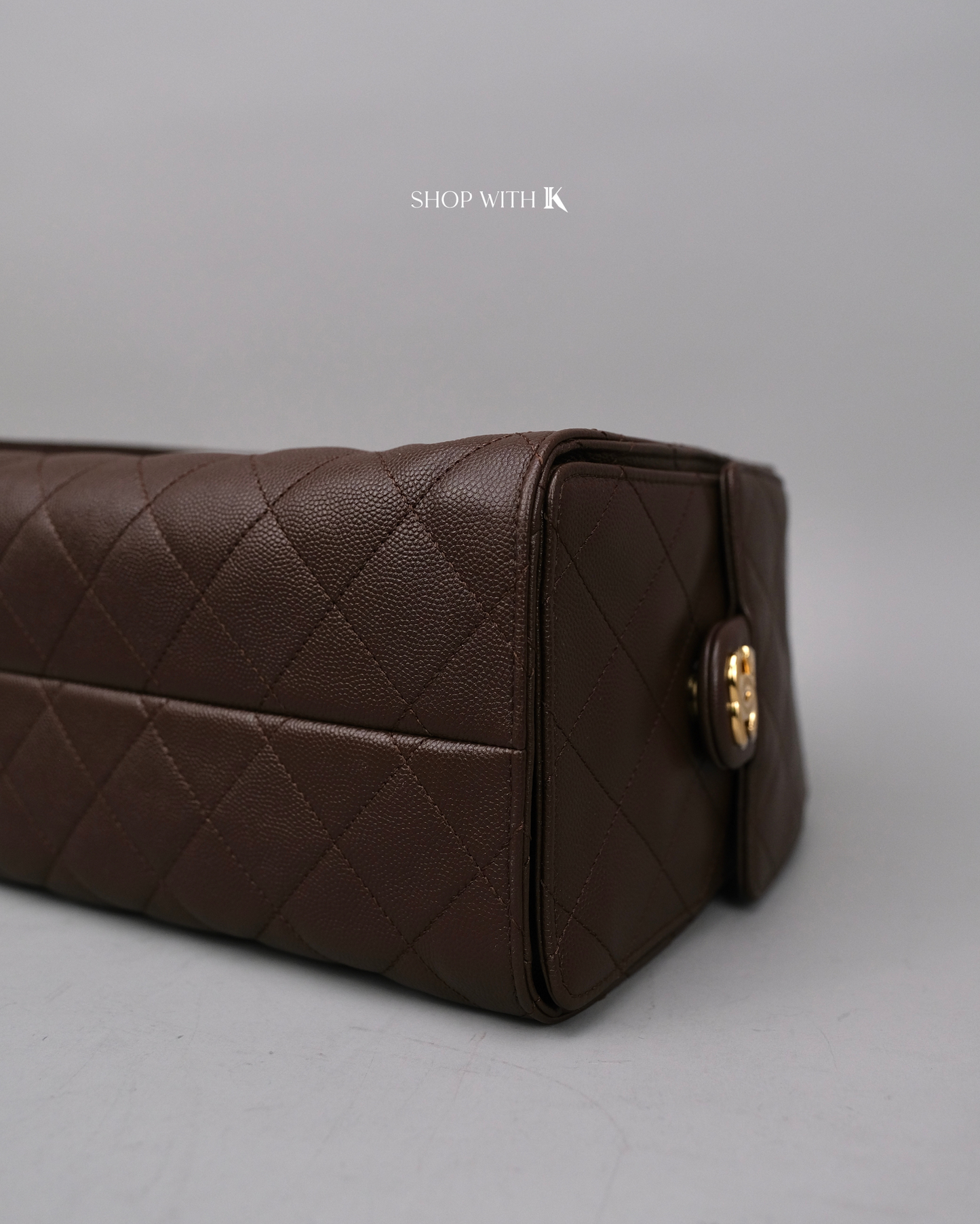Chanel 25 Small Dark Brown GHW