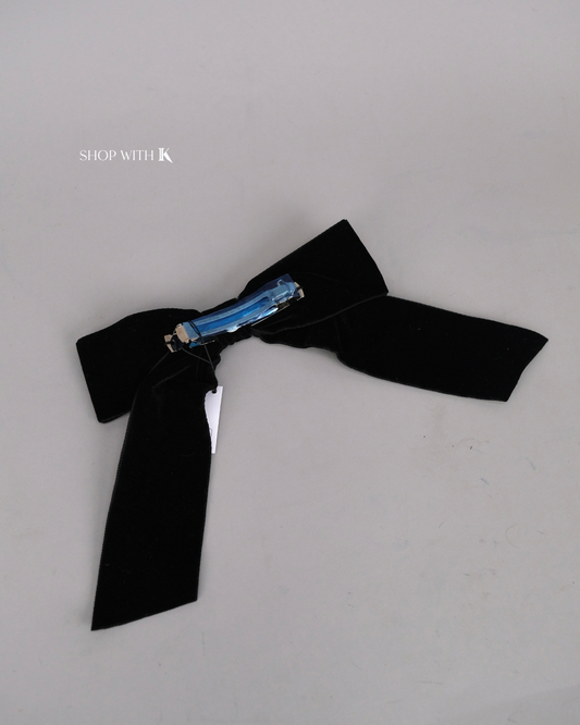 Chanel Hairbow Clip Black
