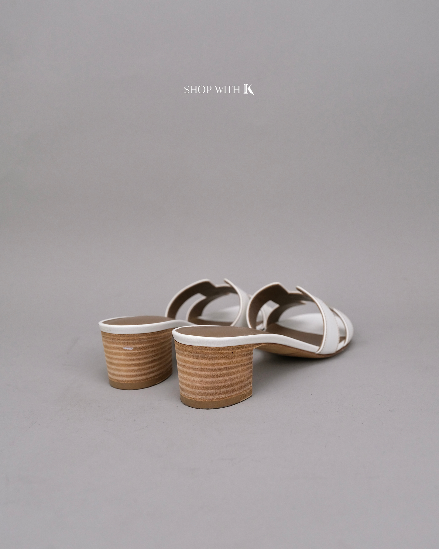 Hermes Oasis White Sandals