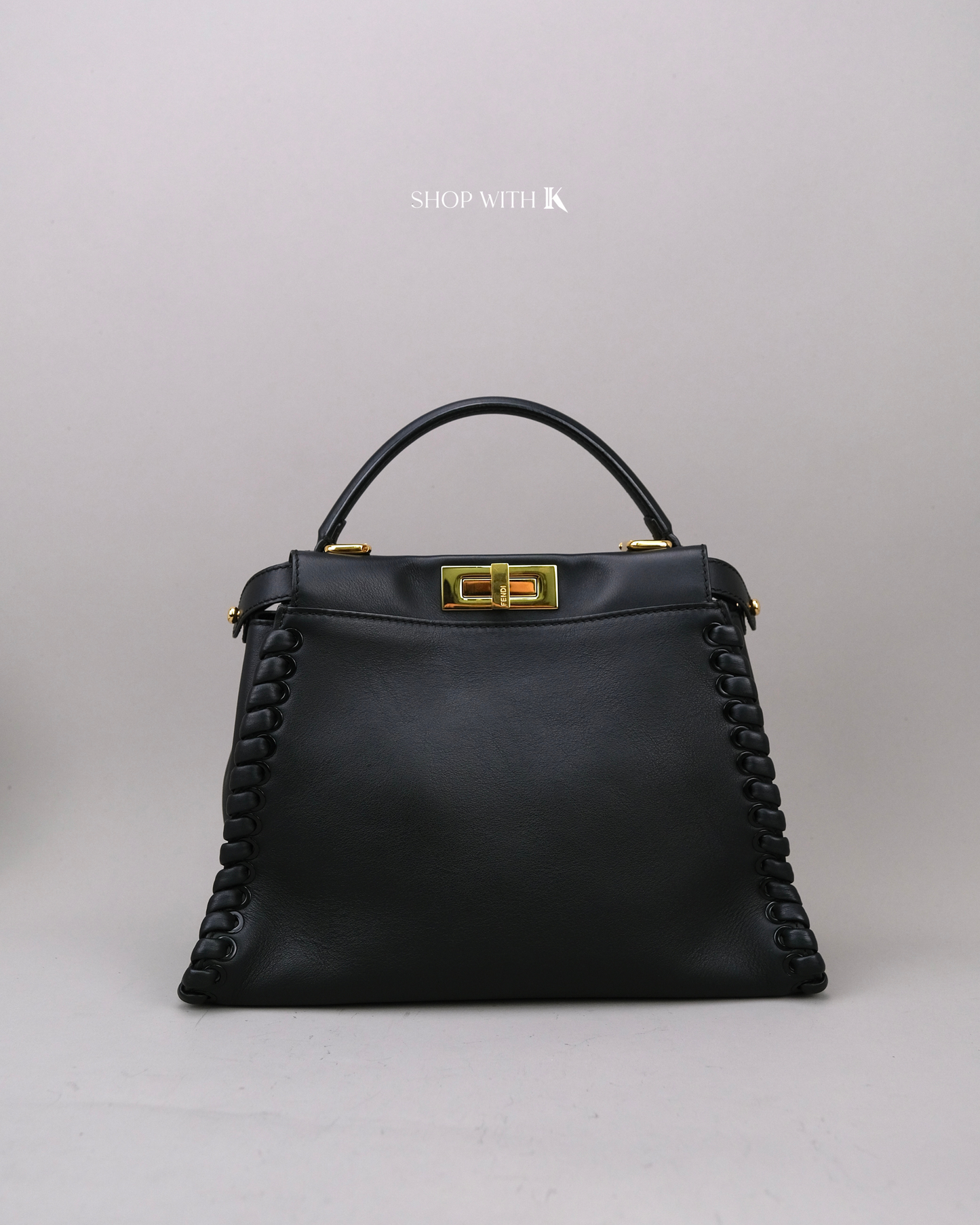 Fendi Peekaboo Medium Leather Black