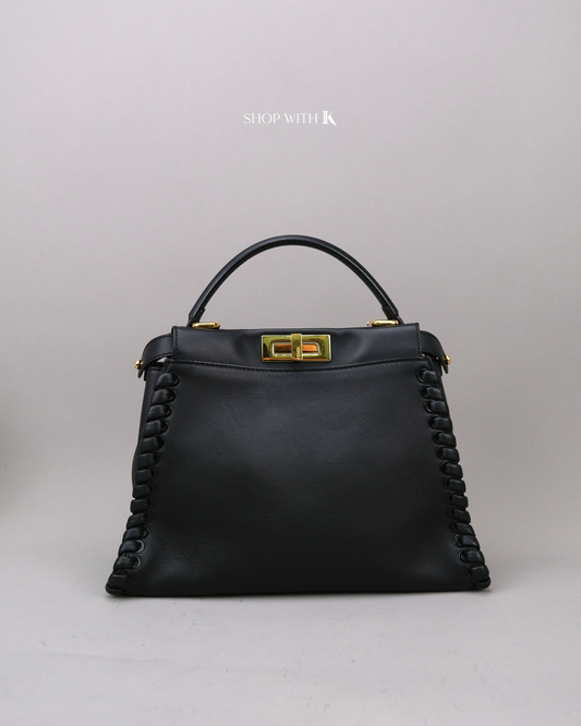 Fendi Peekaboo Medium Leather Black