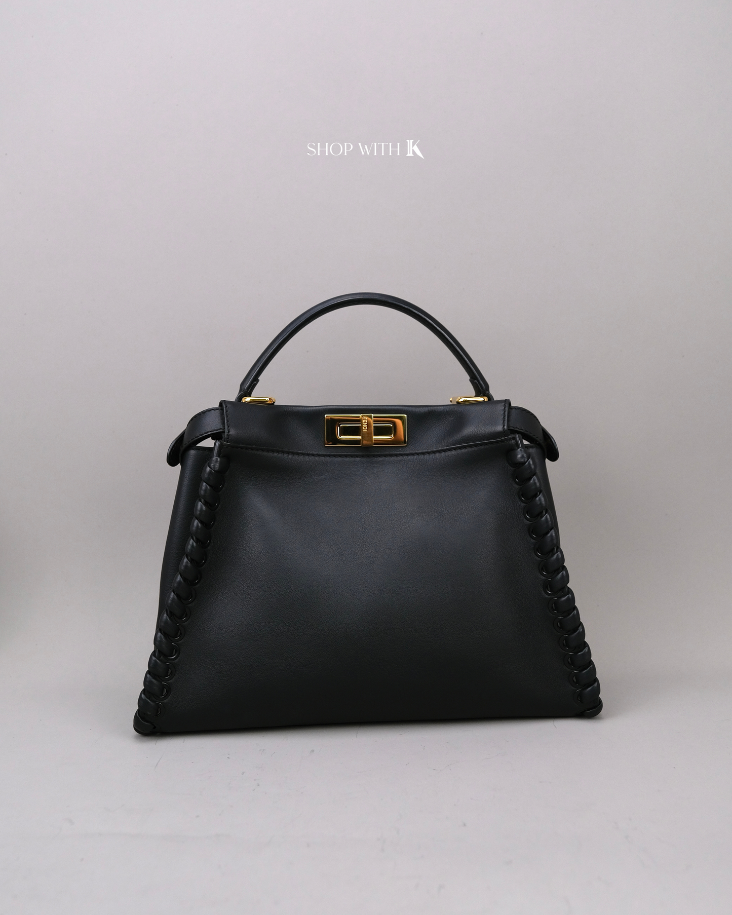 Fendi Peekaboo Medium Leather Black