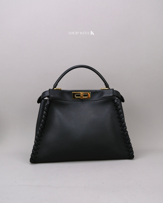 Fendi Peekaboo Medium Leather Black