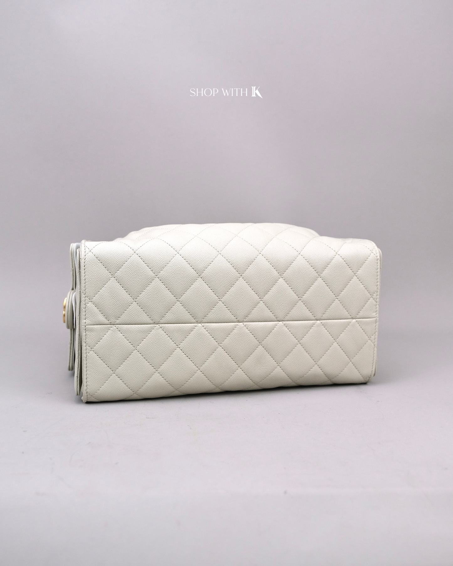 Chanel 25 Medium Light Gray