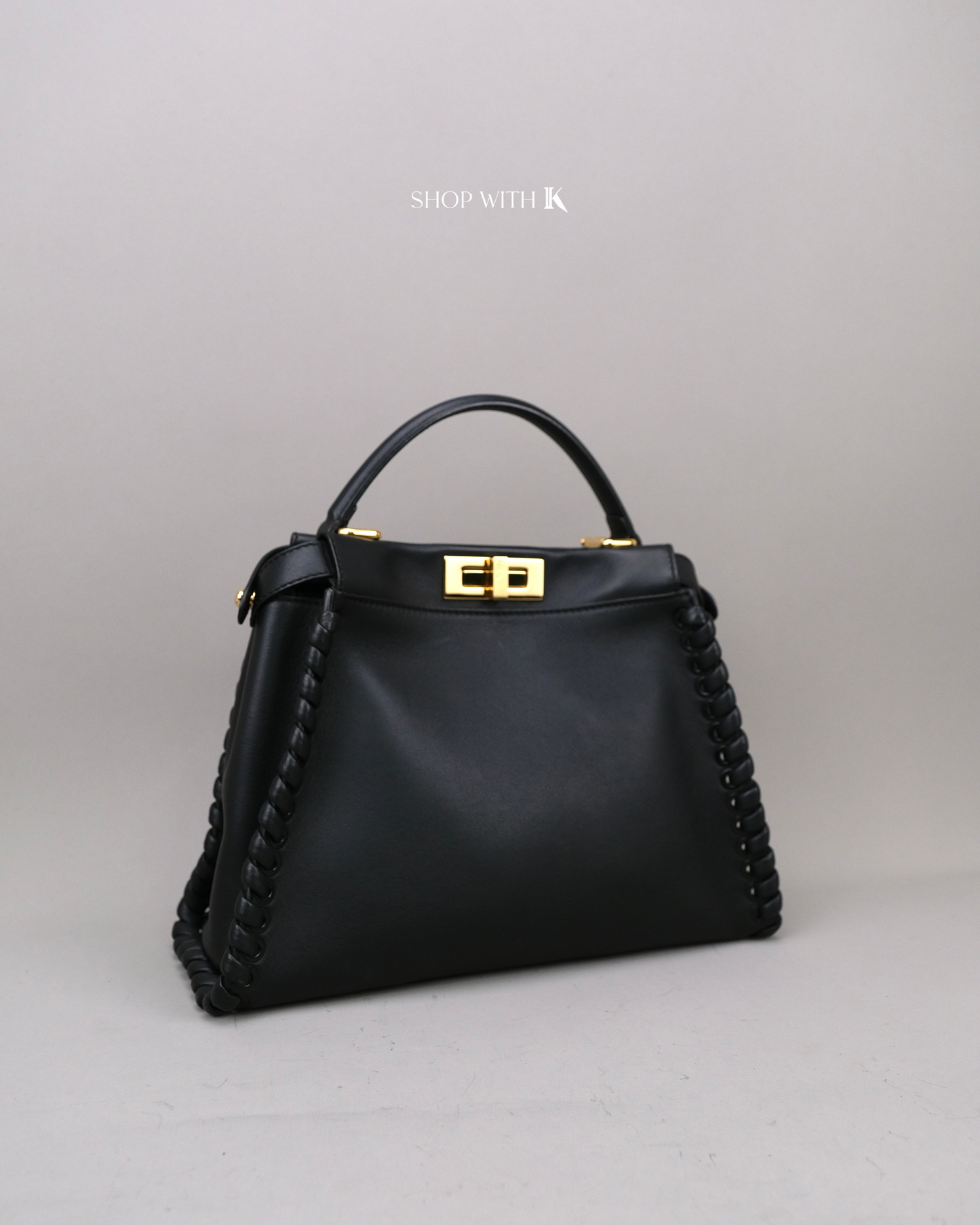 Fendi Peekaboo Medium Leather Black