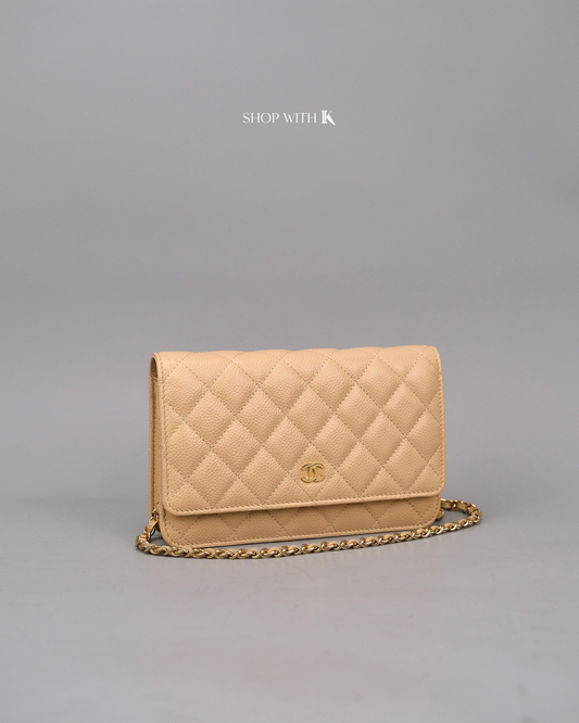 Chanel Wallet on Chain Beige Clair