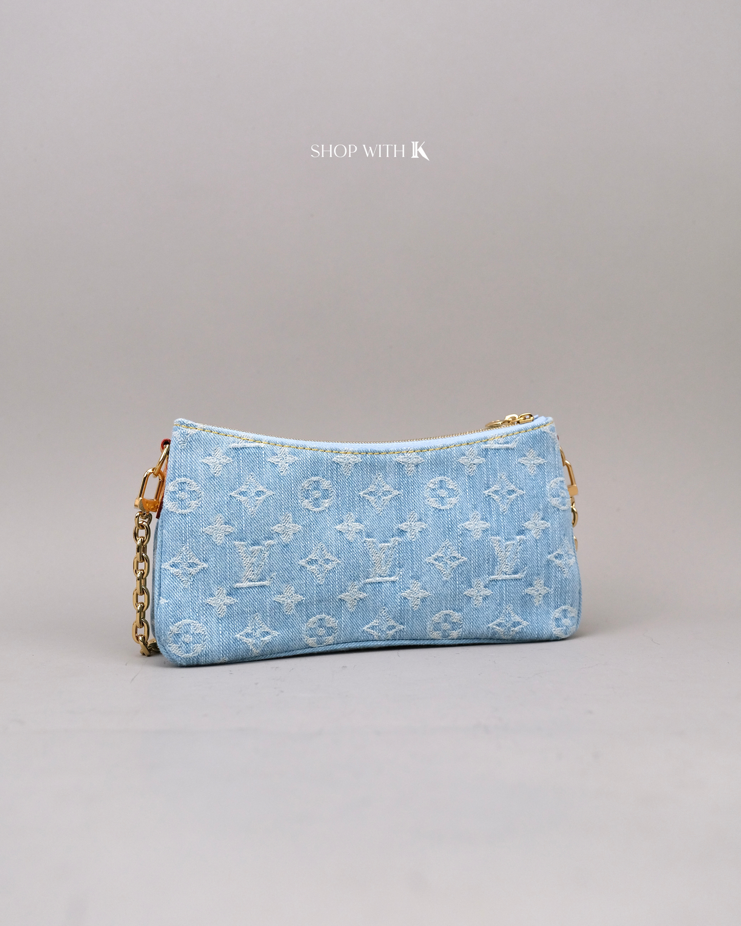 Louis Vuitton Liv Pochette Monogram Denim