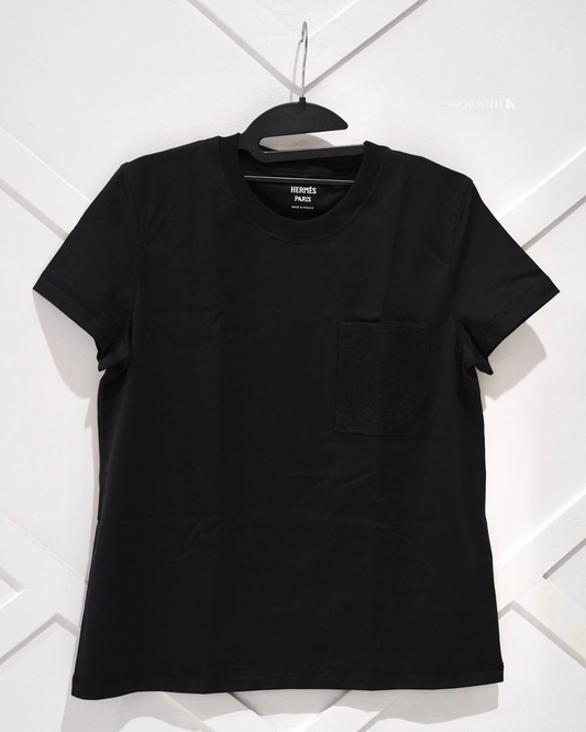 Hermes Embroidered Pocket T-shirt