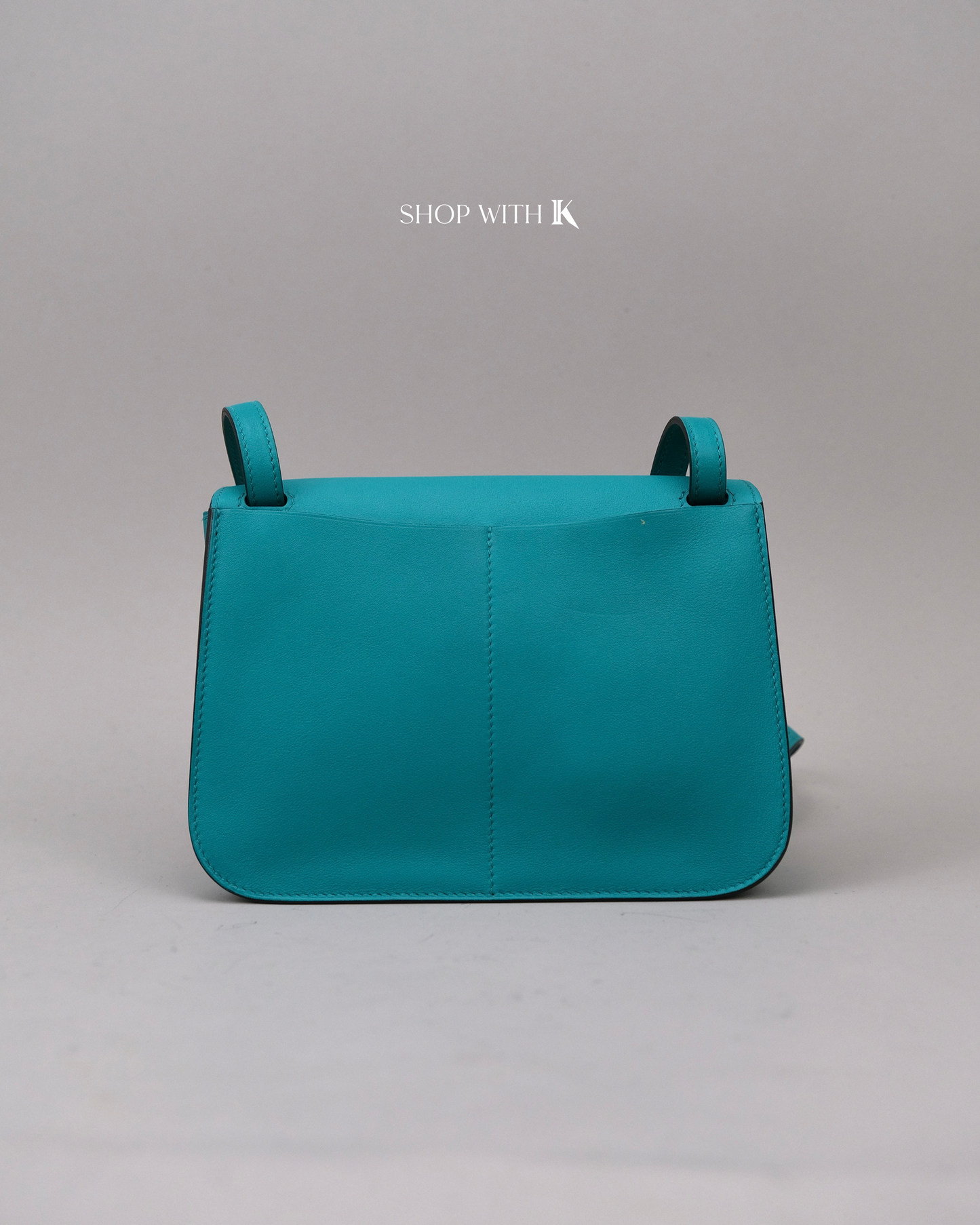 Hermes Mini Halzan Blue Paon PHW