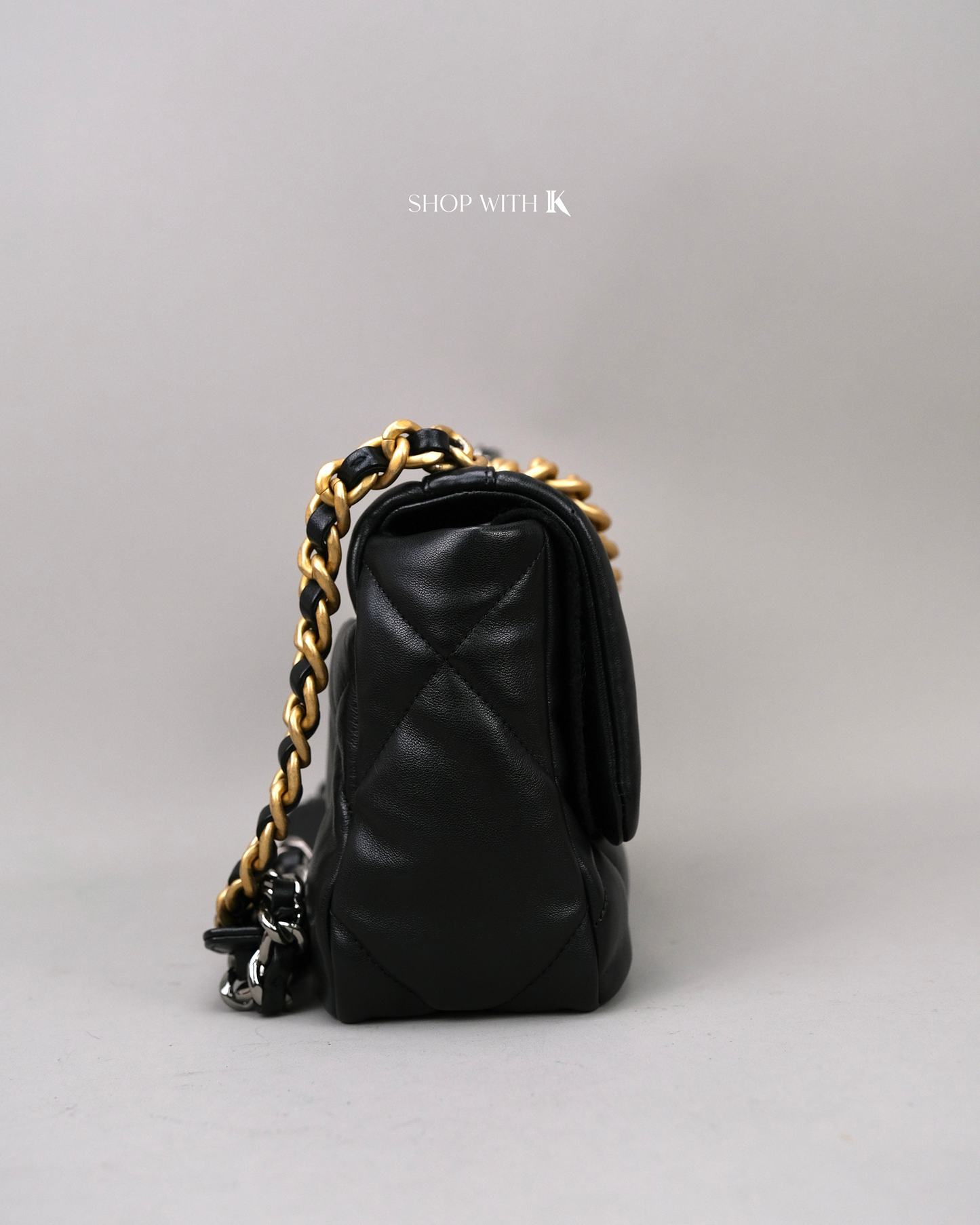 Chanel 19 Small Black GHW