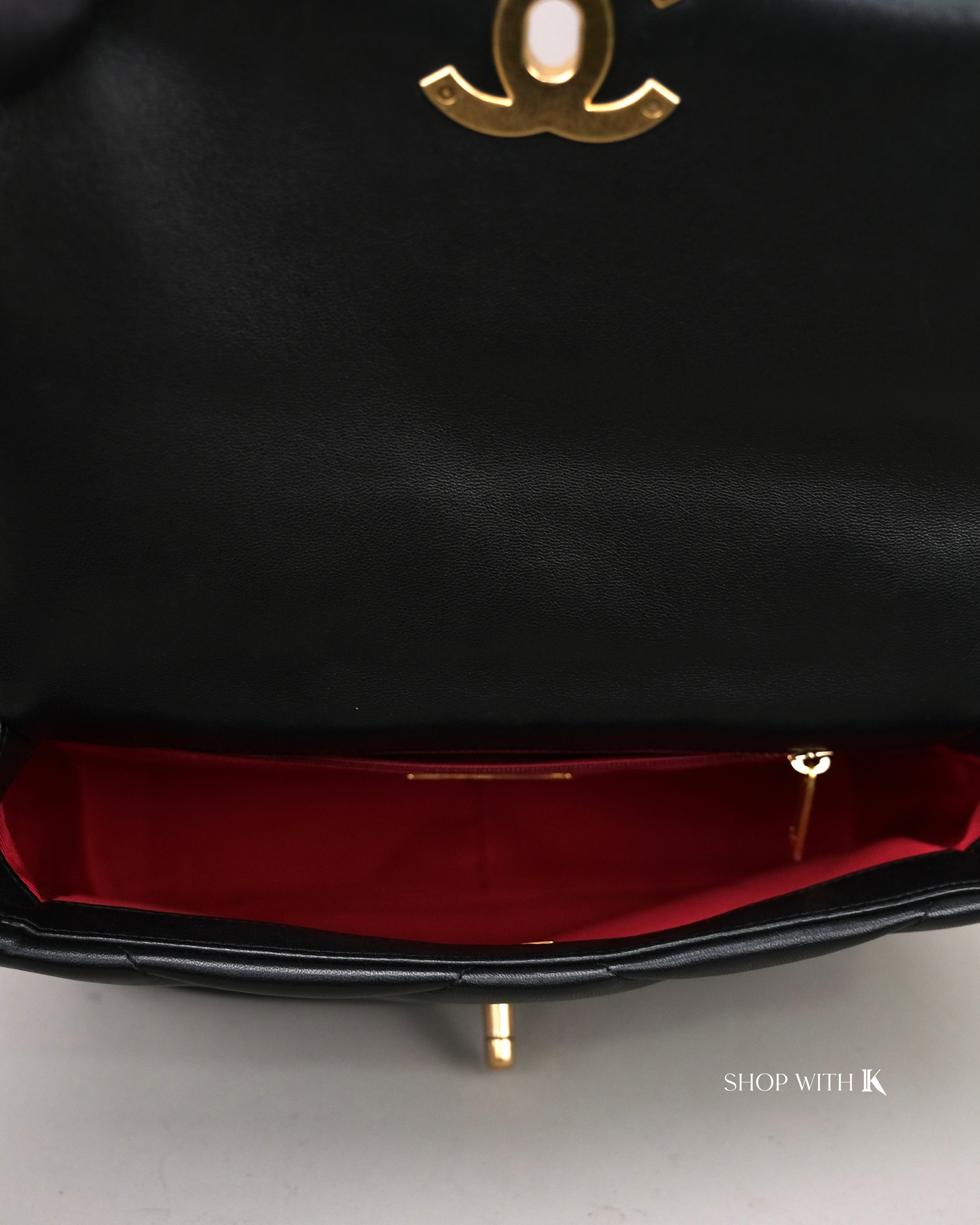 Chanel 19 Small Black GHW