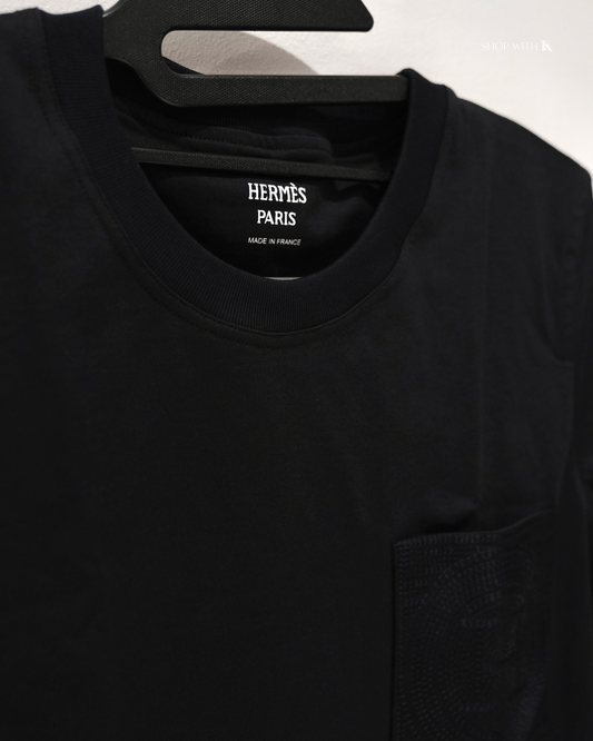 Hermes Embroidered Pocket T-shirt
