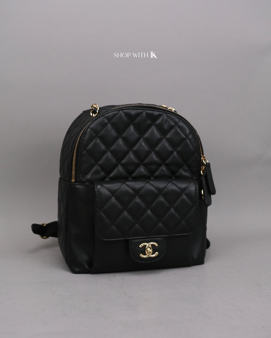 Chanel Backpack Black CGHW