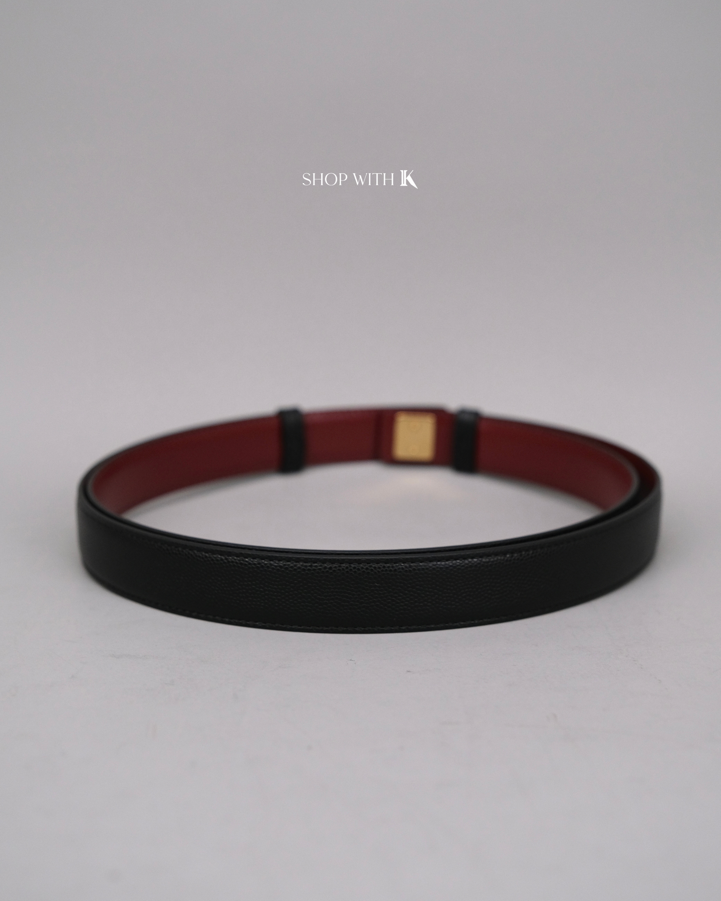 Chanel Logo Belt Black