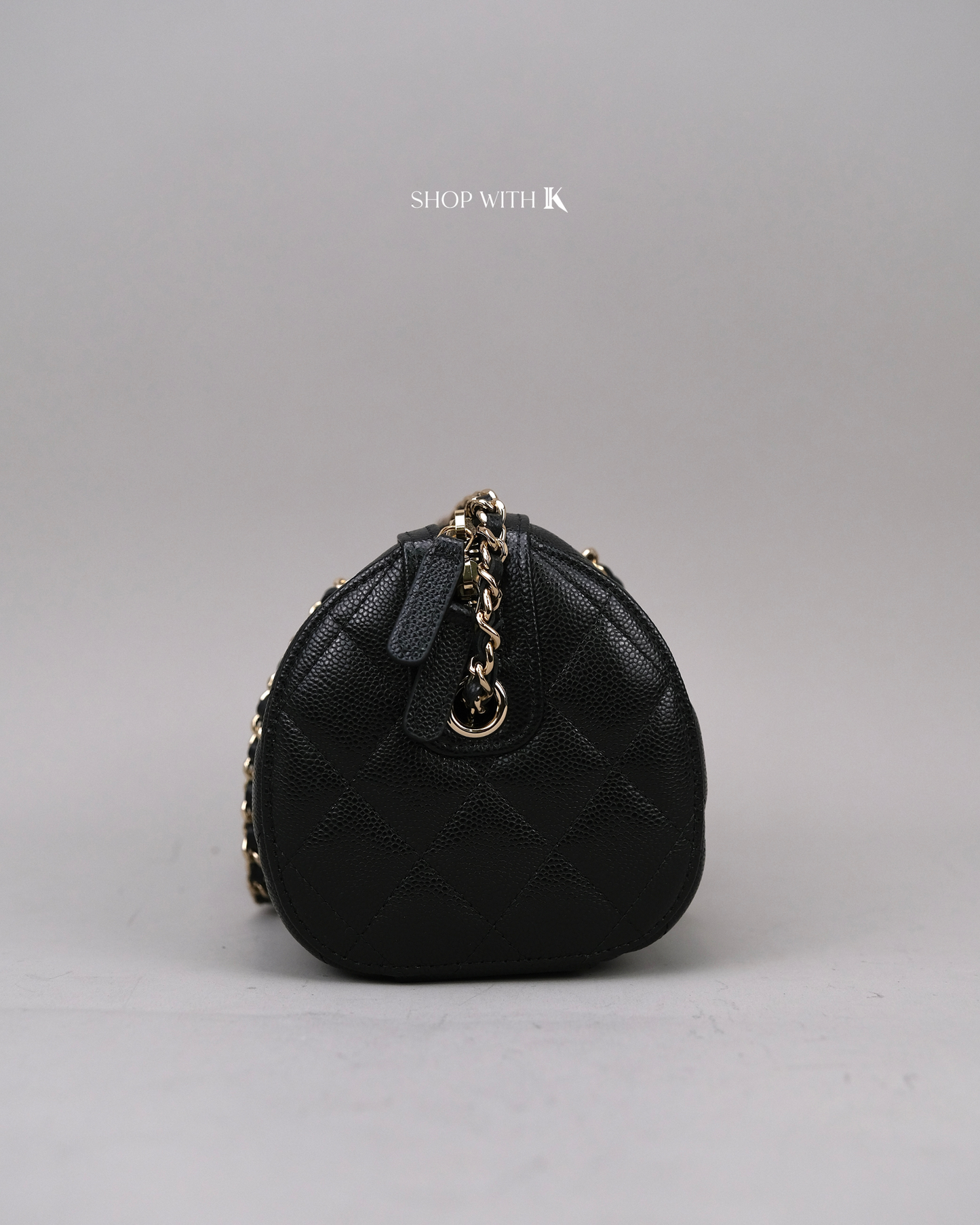 Chanel 25P Bowling Bag Black