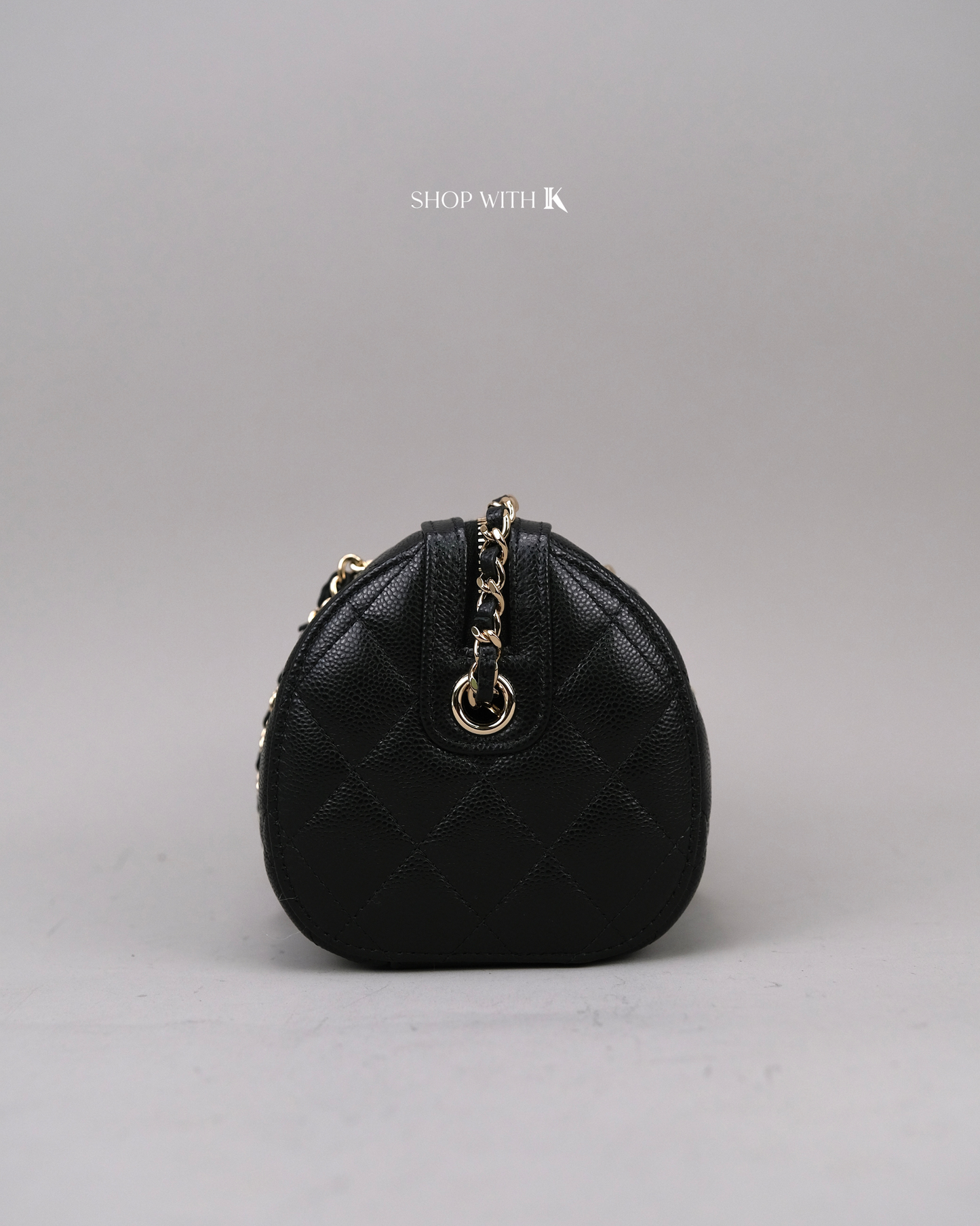 Chanel 25P Bowling Bag Black
