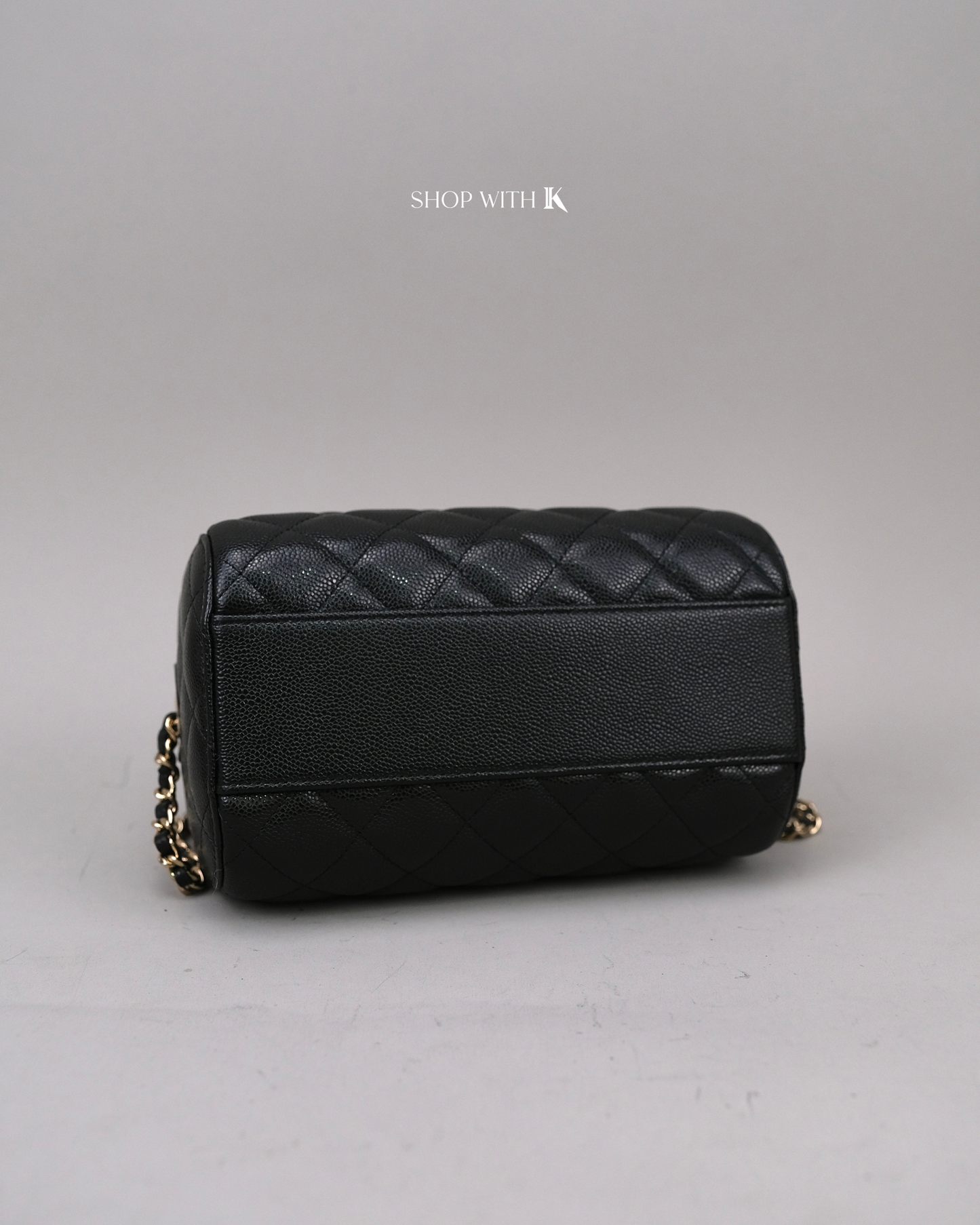 Chanel 25P Bowling Bag Black