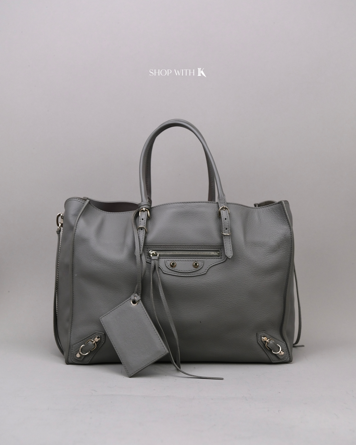 Balenciaga Papier Tote Gray