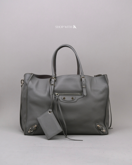 Balenciaga Papier Tote Gray