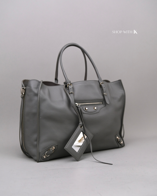 Balenciaga Papier Tote Gray