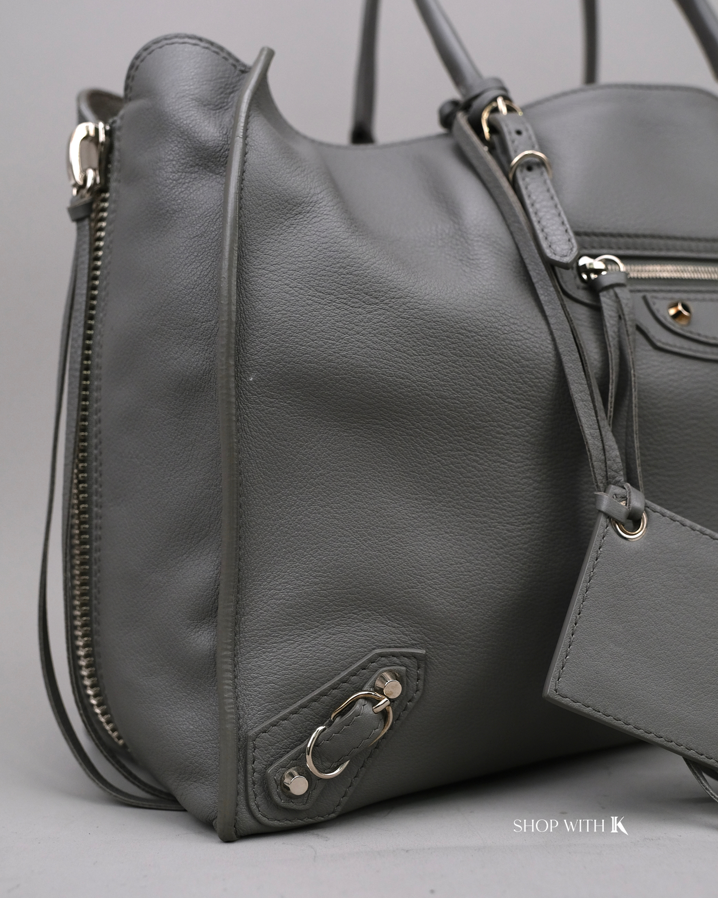Balenciaga Papier Tote Gray
